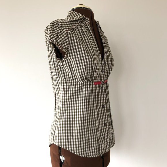 Miss Sixty Gingham Fitted Top - Picture 3 of 8